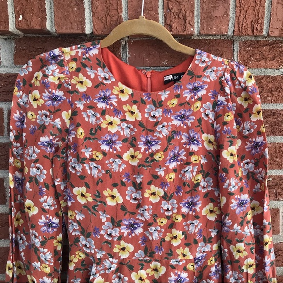 Anthropologie Yumi Kim Love Me Tender Floral Long Sleeve Midi Dress Size XS - Picture 3 of 14
